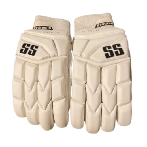 SS HiTECH Full White Batting Gloves