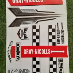 Gray-Nicolls Delta Kane Williamson Bat Stickers (3D Embossed)