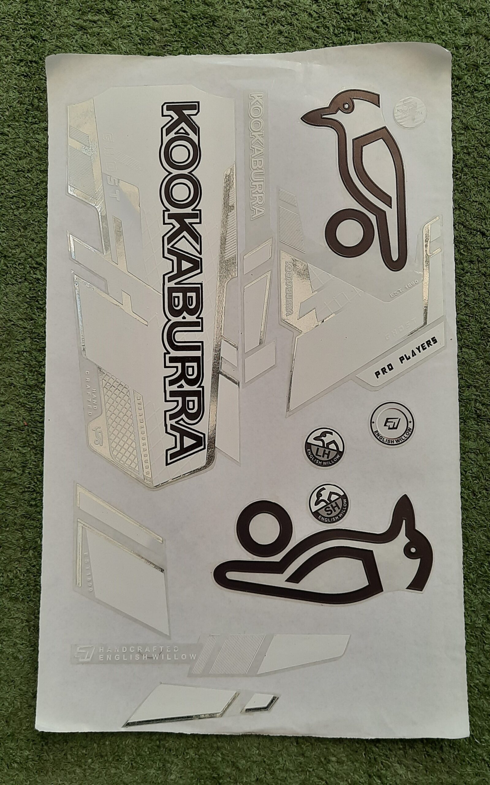 Kookaburra Ghost Pro Players Bat Stickers (3D Embossed) Kooka Pro players Ghost scaled